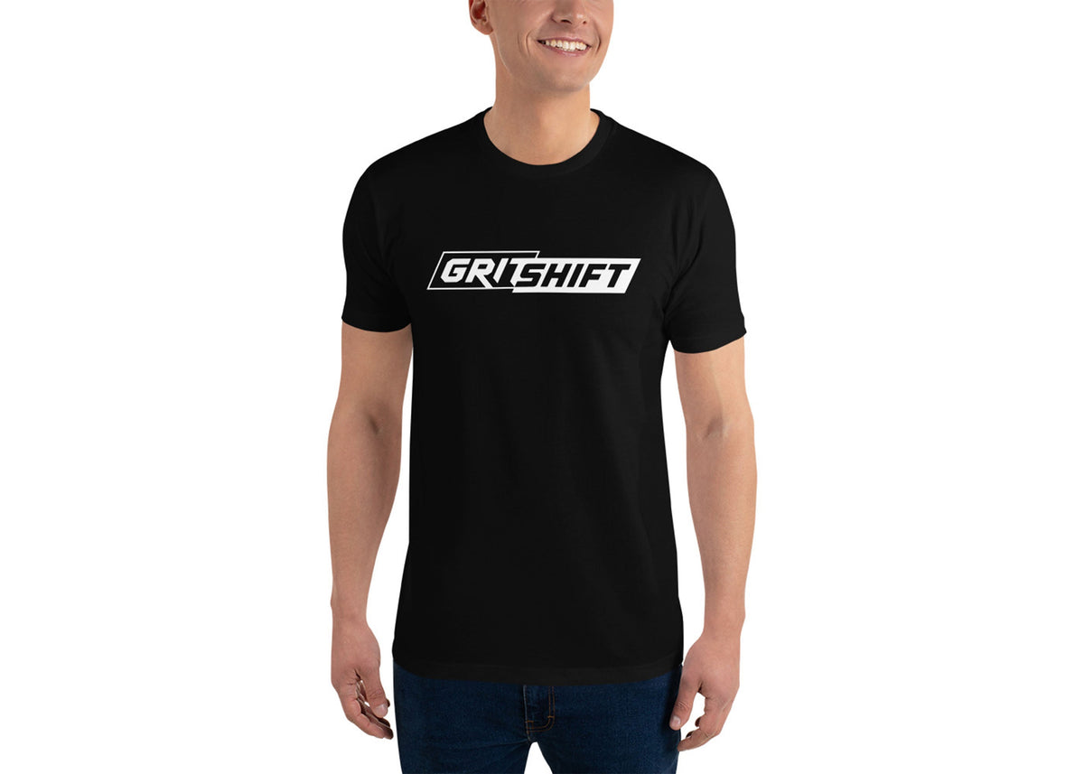 GritShift Short Sleeve Tshirt White Logo DH Motoring