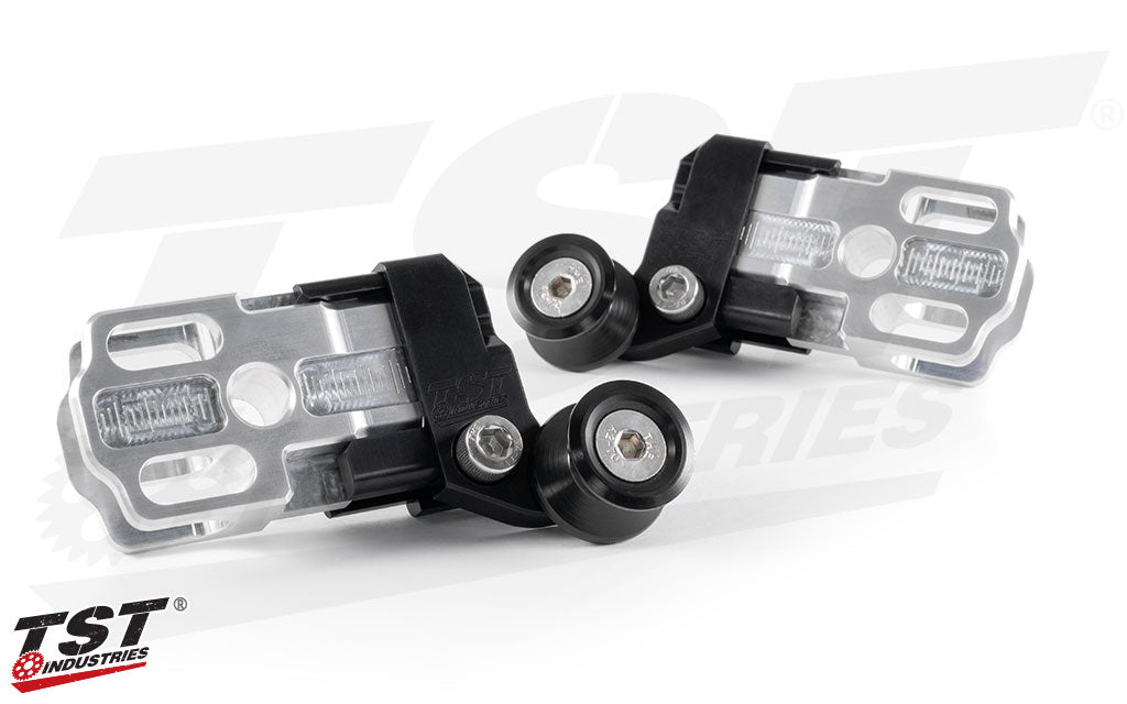 thumbnail image 2 of CNC Billet Swingarm Chain Adjusters - Motorcycle Chain Adjusting Tool For Honda Grom 2014-2021 2 of 9