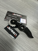 The Speed Shop Black Roller Bearing Tensioner Arm for the 2022+ Honda Grom / Monkey