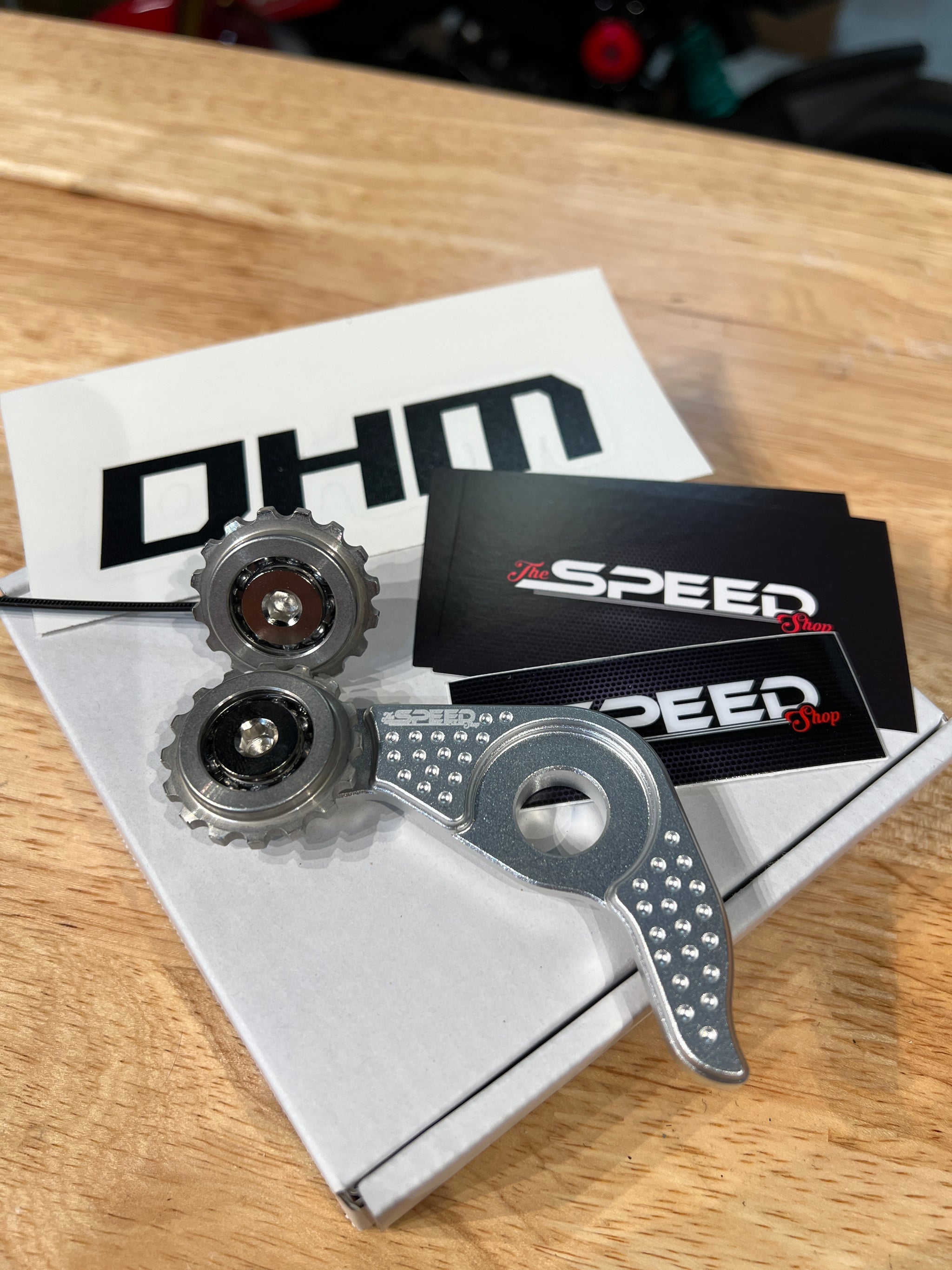 The Speed Shop Black Roller Bearing Tensioner Arm for the Honda
