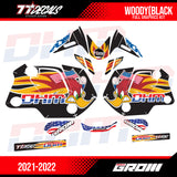 77 Decals / DHM Woody Graphic Kit for the 2022 Honda Grom