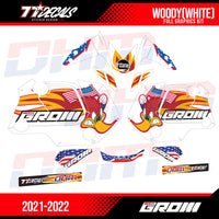 77 Decals / DHM Woody Graphic Kit for the 2022 Honda Grom