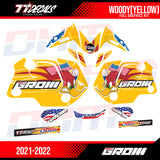 77 Decals / DHM Woody Graphic Kit for the 2022 Honda Grom